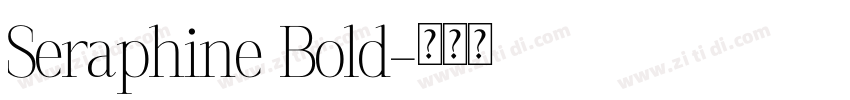 Seraphine Bold字体转换